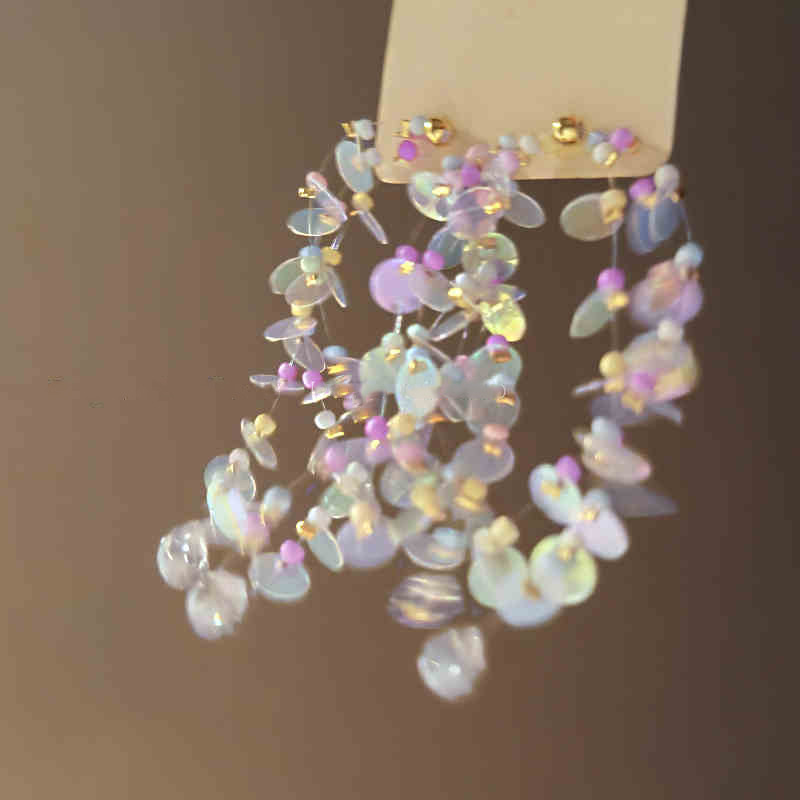 Bohemian Multicolour Tassel Earring