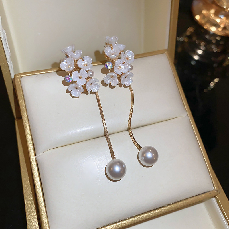 Bohemian Gold White Earring (Style 152)
