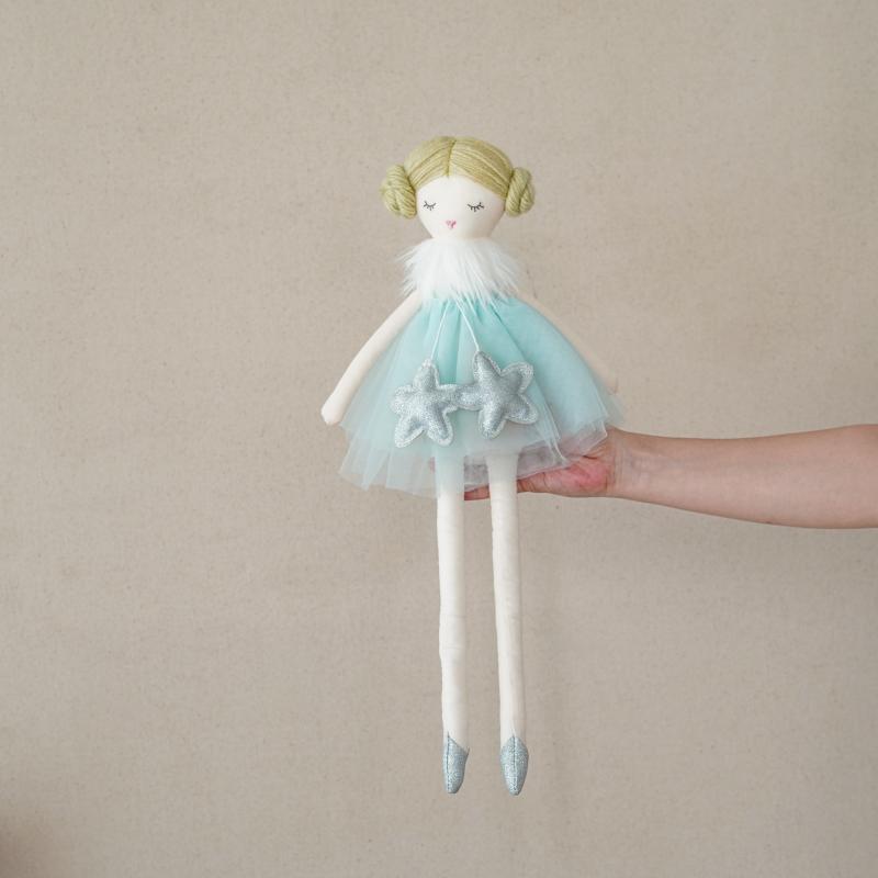 Blue Princess Fabric Doll 50cm