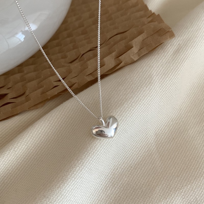 Sweet Heart Bow Pearl Necklace