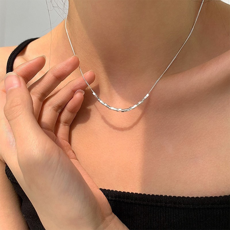 Sweet Heart Bow Pearl Necklace