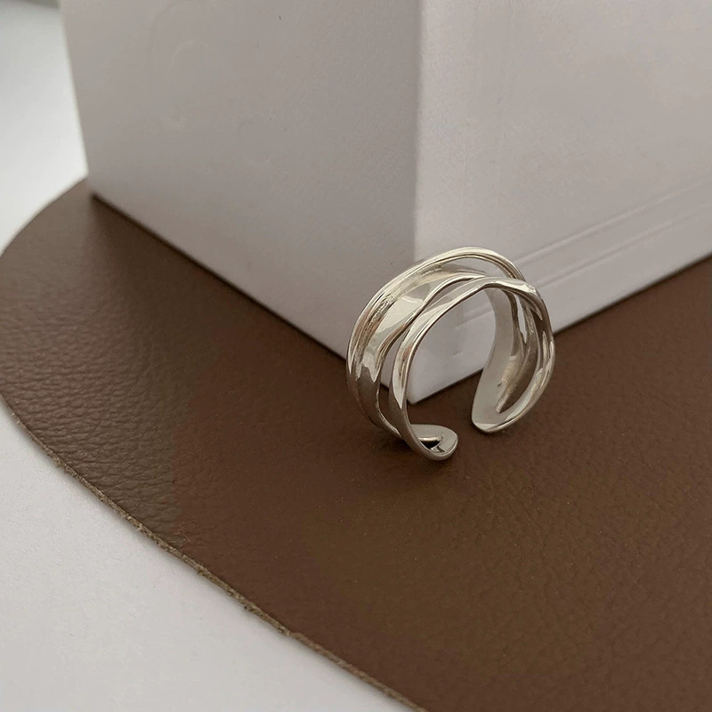 Triple Flow Band Open Ring