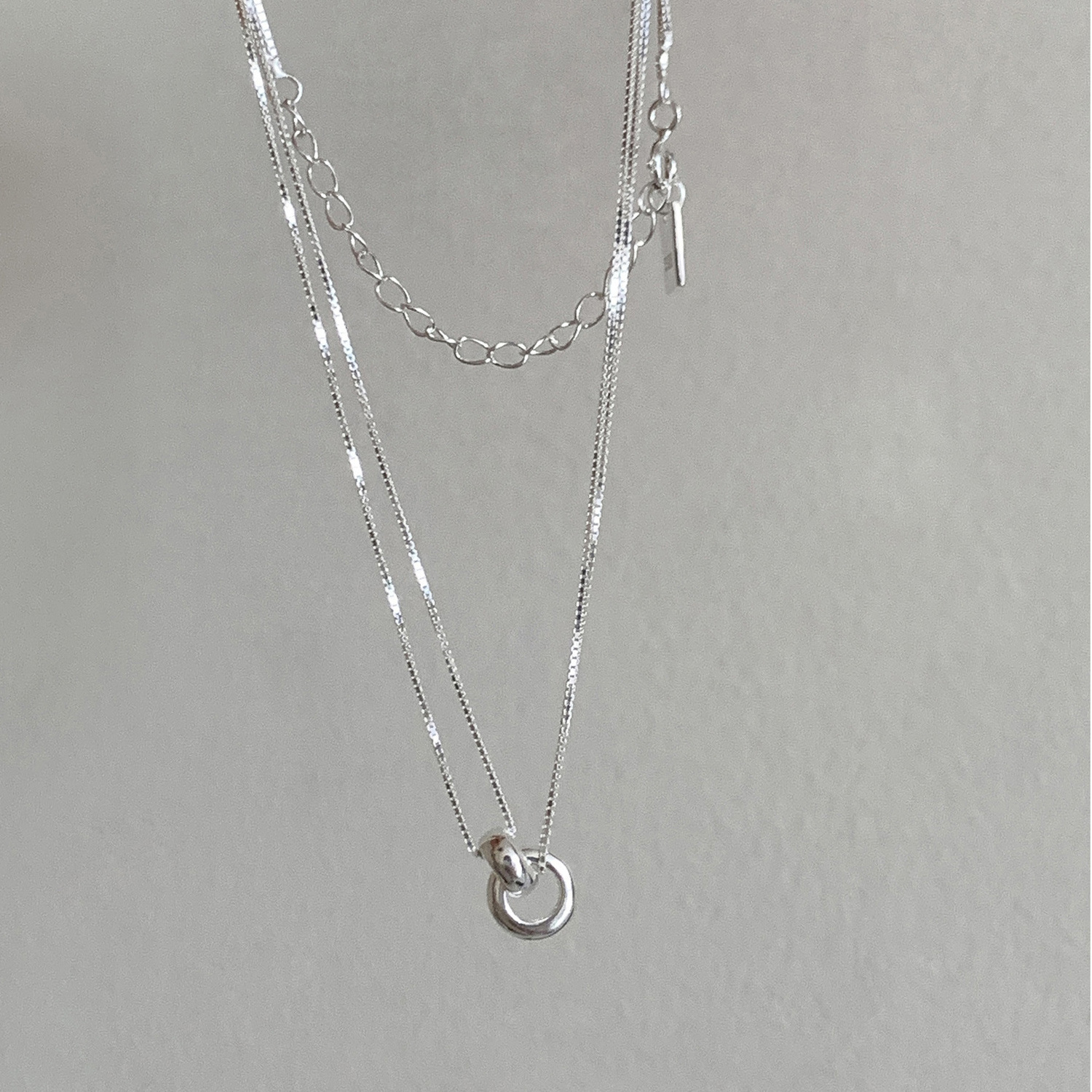 Sweet Heart Bow Pearl Necklace