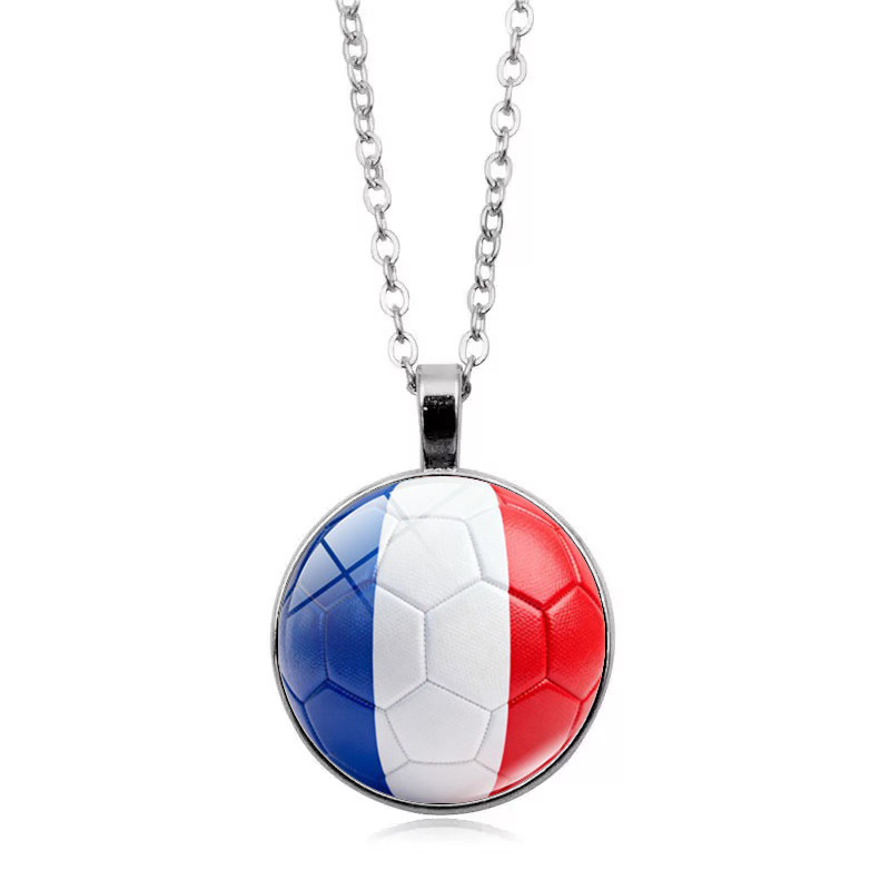 France Flag Football FIFA World Cup 2026 Pendant Necklace